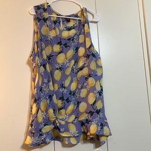 Torrid Lemon Lavender Tank Top Size 3